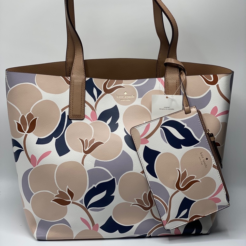 KATE SPADE MYA BREEZY FLORAL ARCH PLACE TOTE